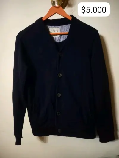 Cárdigan azul marino Kenneth steven para hombre - miniatura 4