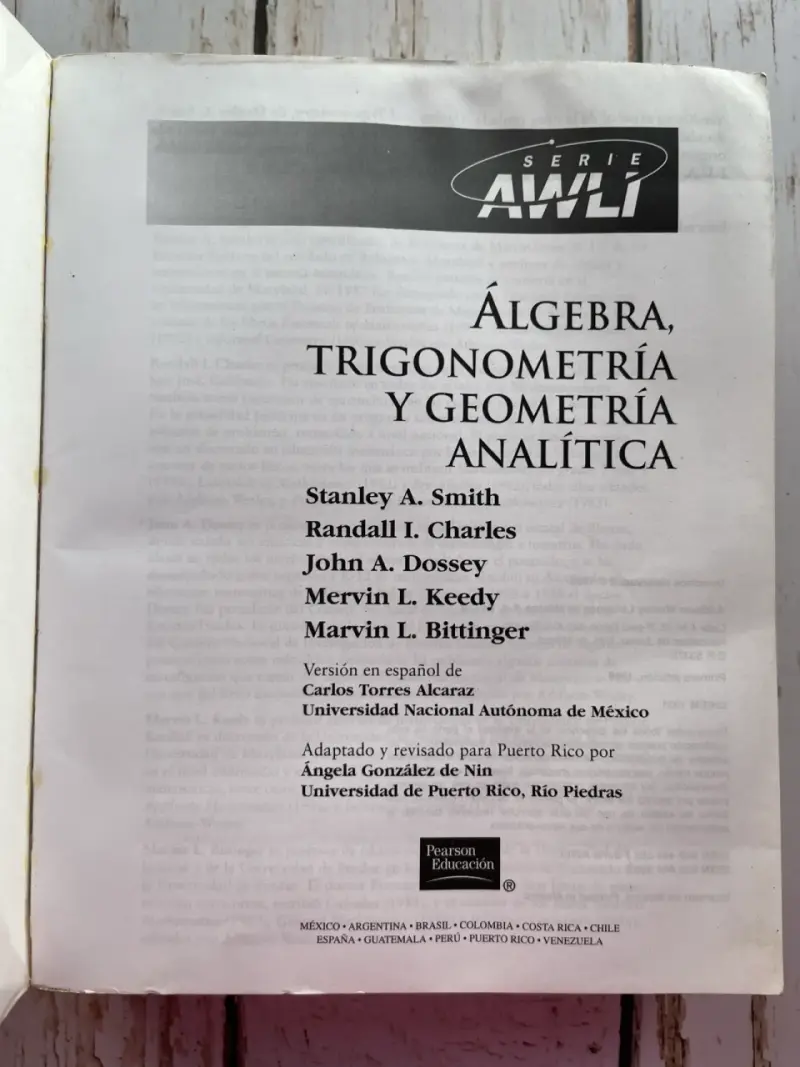 Álgebra con Trigonometría y Geometría Analítica - 2