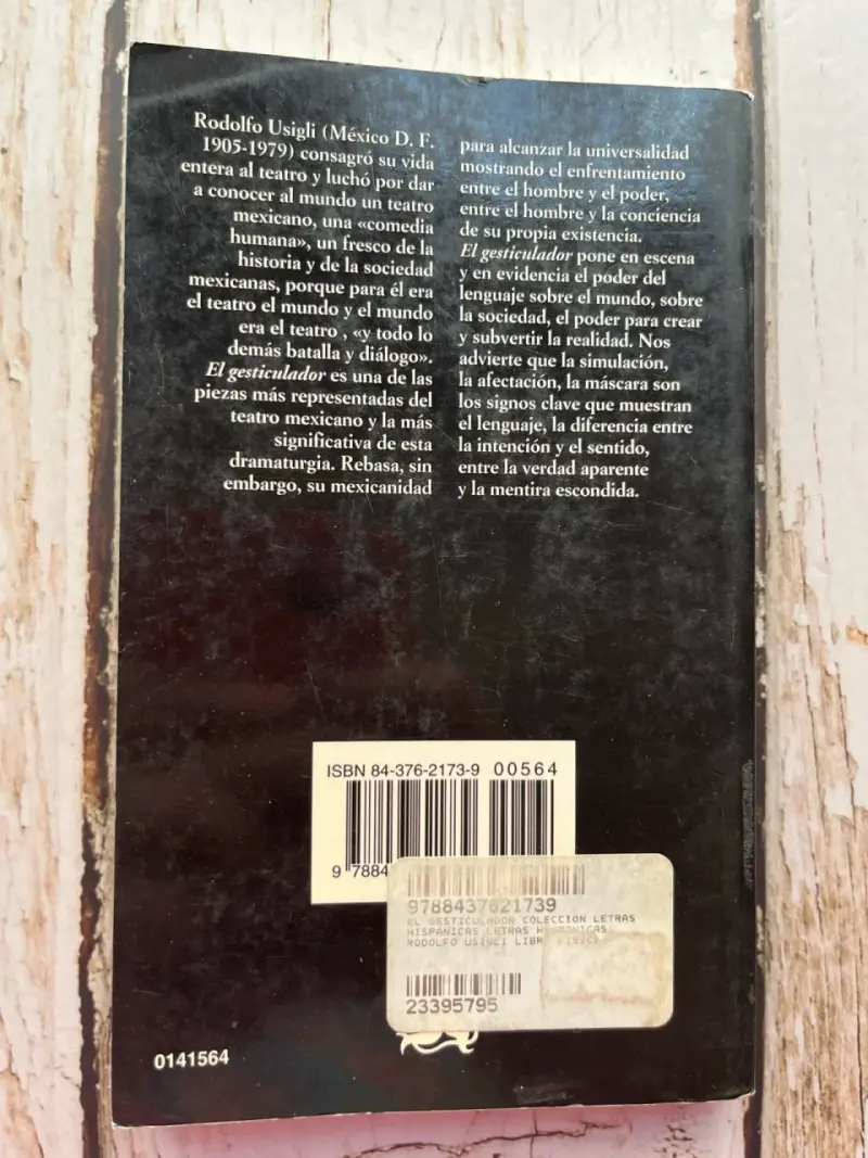 Libro 'El gesticulador' de Rodolfo Usigli / Catedr - 2