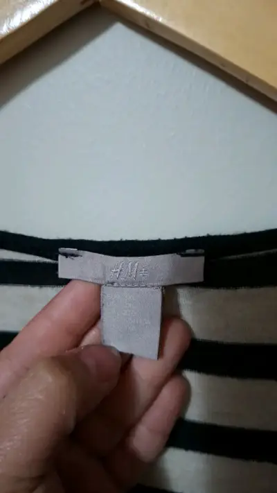 Vestido a rayas blanco y negro H&M - miniatura 2