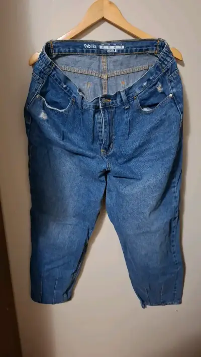 Jeans Capri Mujer Sybilla Adele Talla 48 - miniatura 1