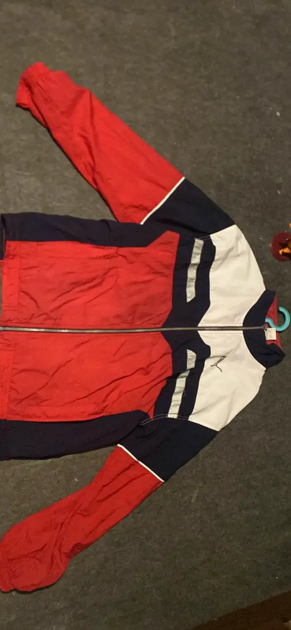 Chaqueta deportiva Puma roja y azul para hombre - 1