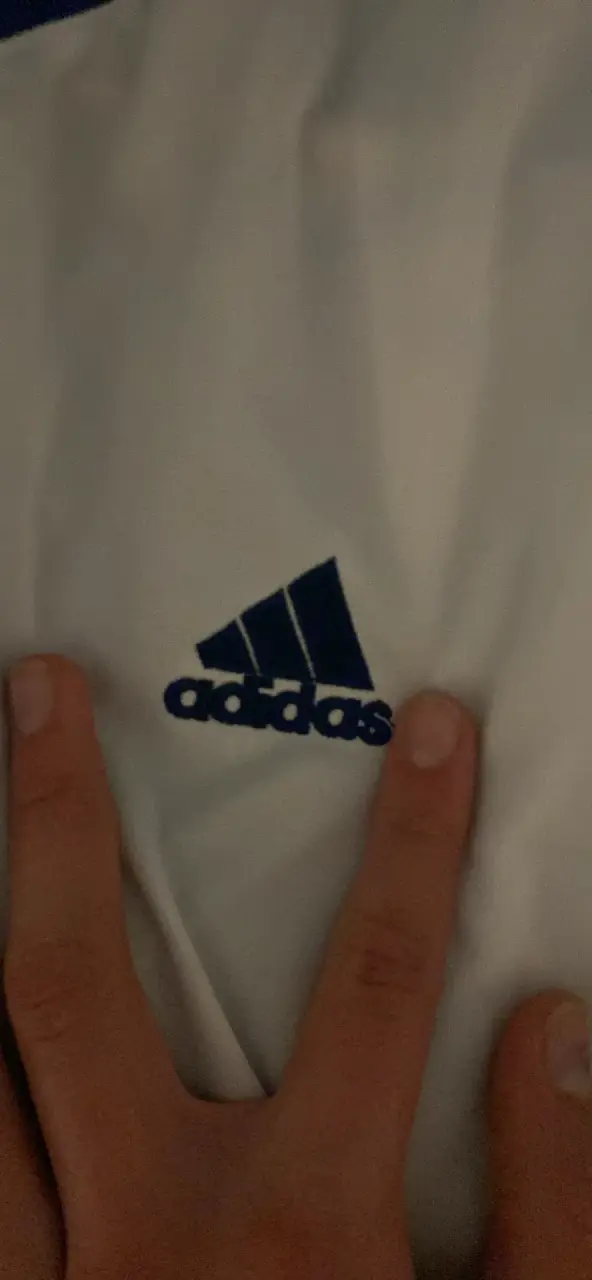 Chaqueta Adidas NBA Dallas Mavericks blanca y azul - 2