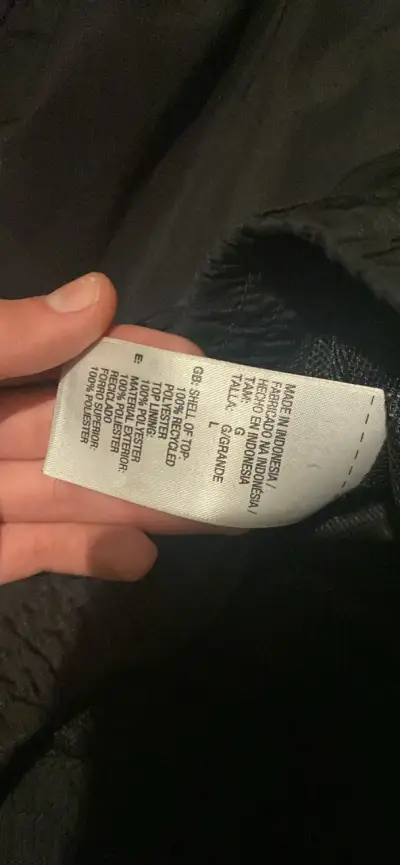 Chaqueta deportiva negra Adidas con rayas - miniatura 3