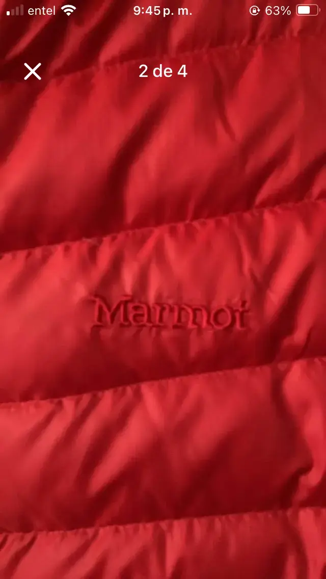 Chaqueta de plumas roja Marmot para hombre - 2