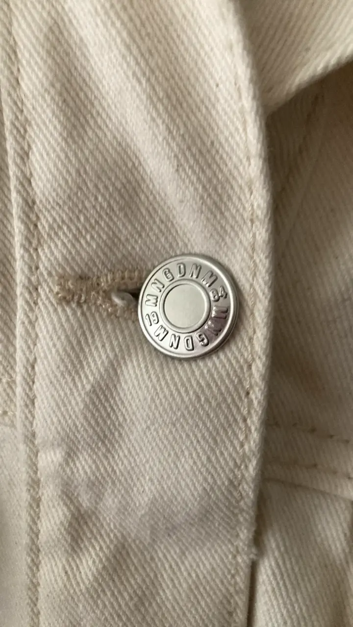 Chaqueta de mezclilla beige MNG para mujer - 2