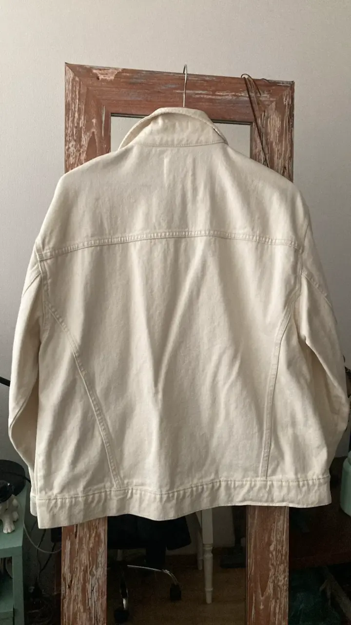 Chaqueta de mezclilla beige MNG para mujer - 3