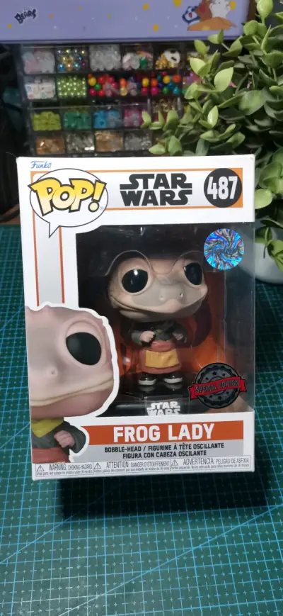 Funko Pop Star Wars Frog Lady - miniatura 1