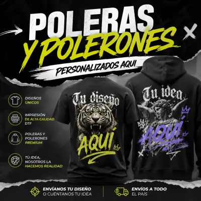 Personalizado Poleras y polerones de alta calidad - miniatura 1