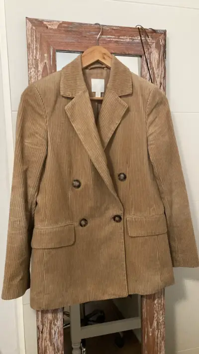 Blazer de Pana Beige H&M Talla 32 - miniatura 1