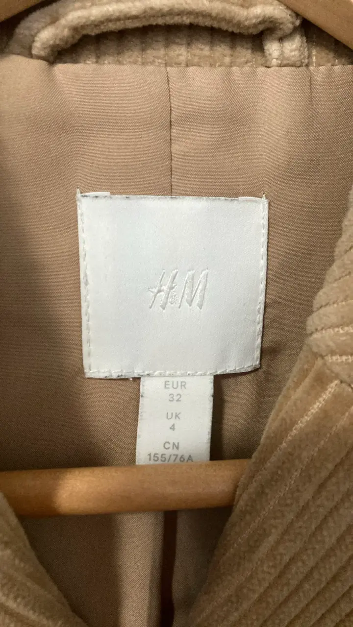 Blazer de Pana Beige H&M Talla 32 - 2