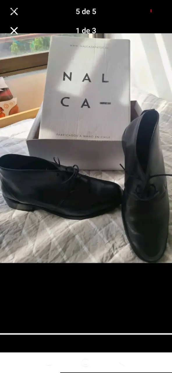 Zapatos de cuero negro Nalca talla 41 - 1