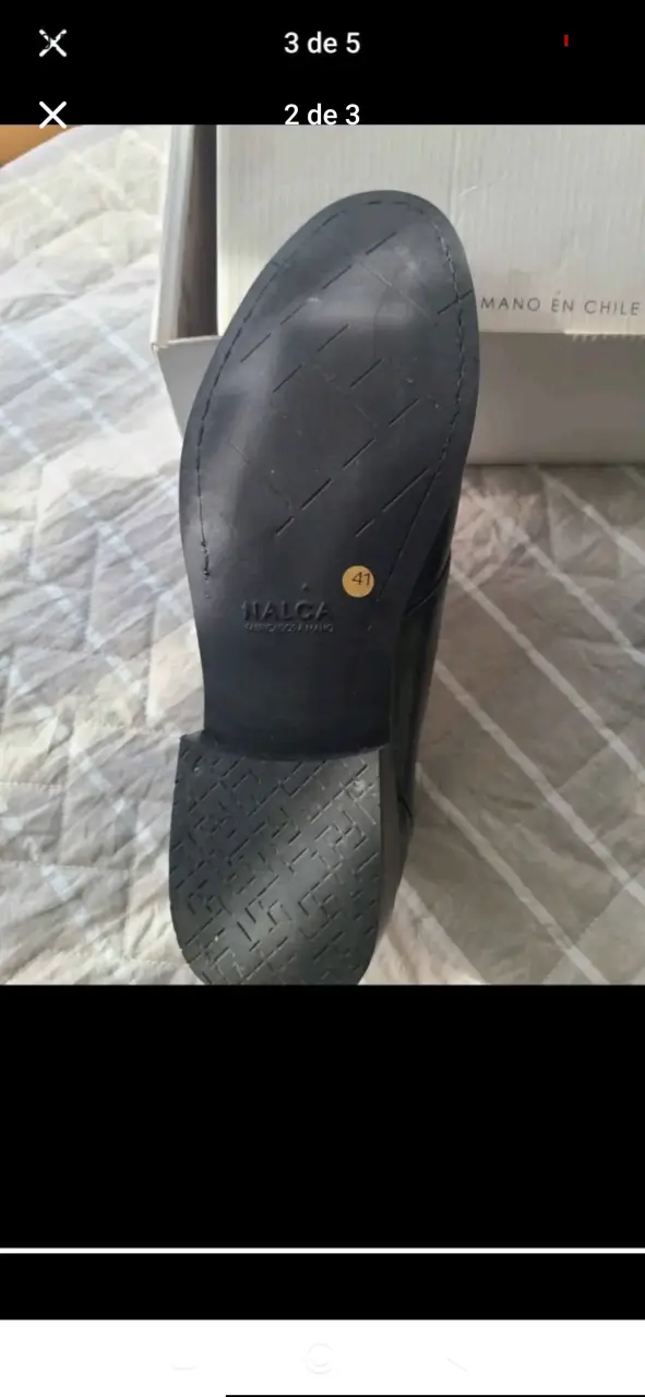 Zapatos de cuero negro Nalca talla 41 - 2