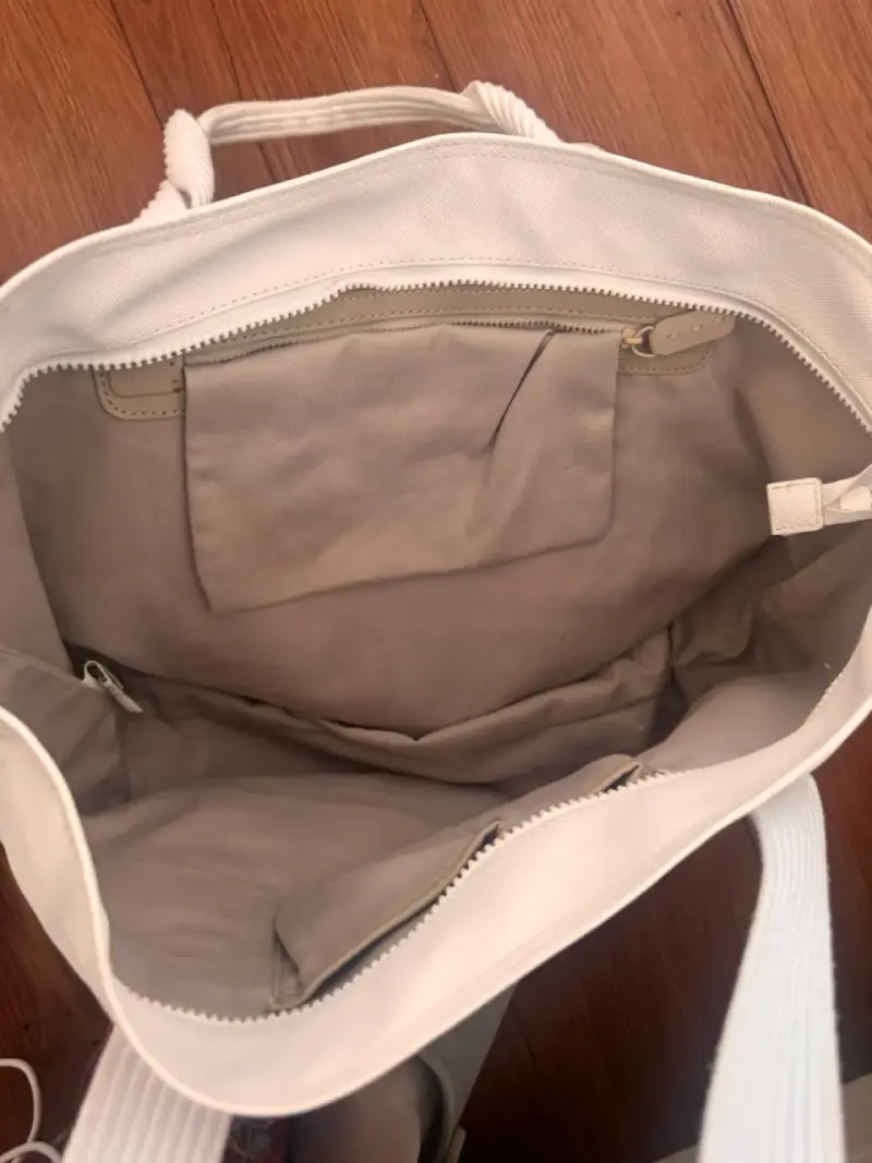 Bolso tote blanco Lacoste de lona - 2