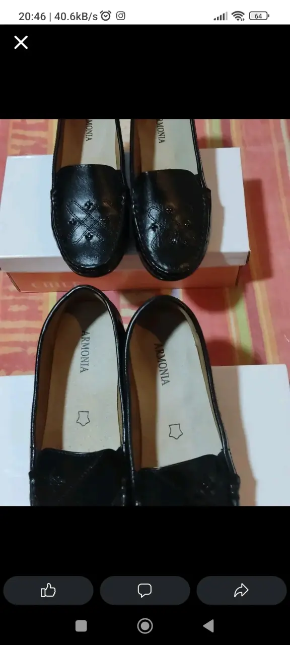 Mocasines de cuero negro Armonia para mujer - 2