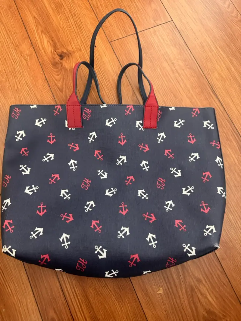 Bolso Tote Tommy Hilfiger anclas azul y rojo - 3