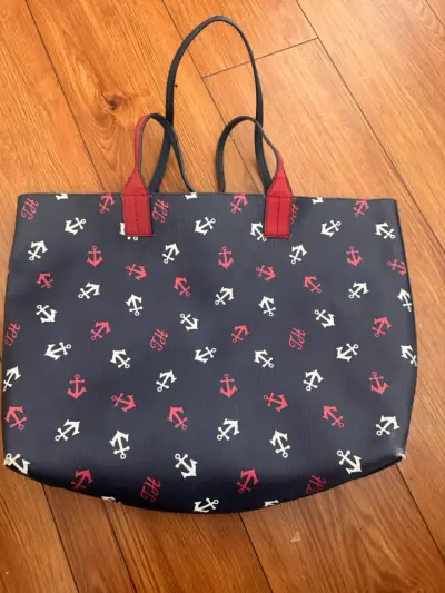 Bolso Tote Tommy Hilfiger anclas azul y rojo - miniatura 3