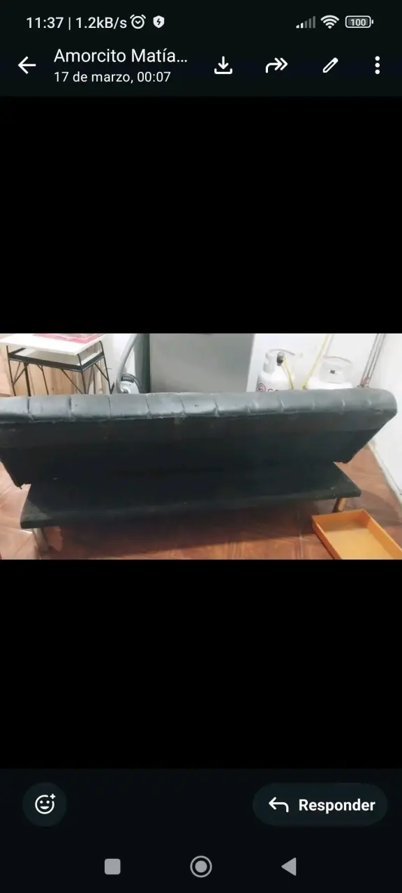 Sofá cama plegable en estado usado - 2