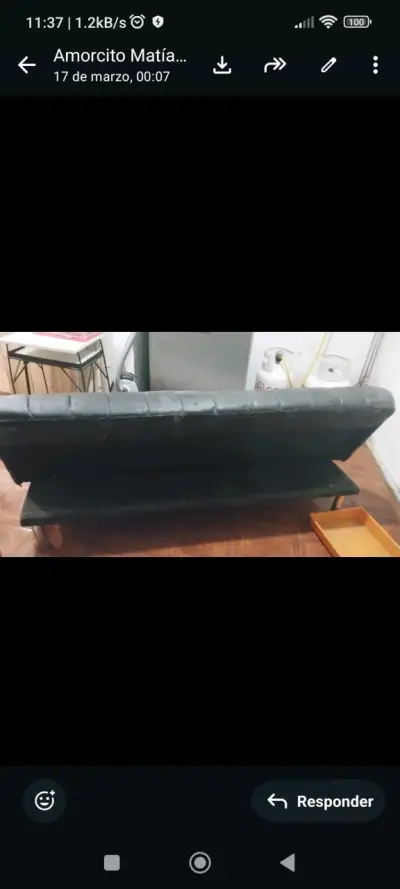Sofá cama plegable en estado usado - miniatura 2