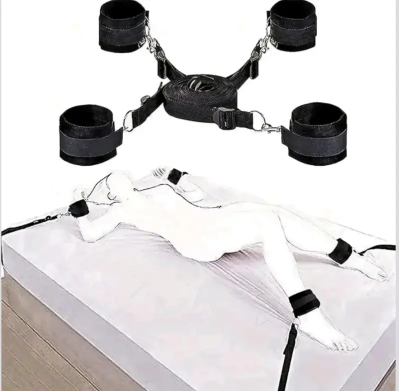 Juego de esposas ajustables para cama