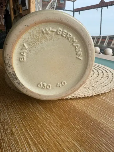 Jarrón de cerámica vintage BAV Alemania - miniatura 5