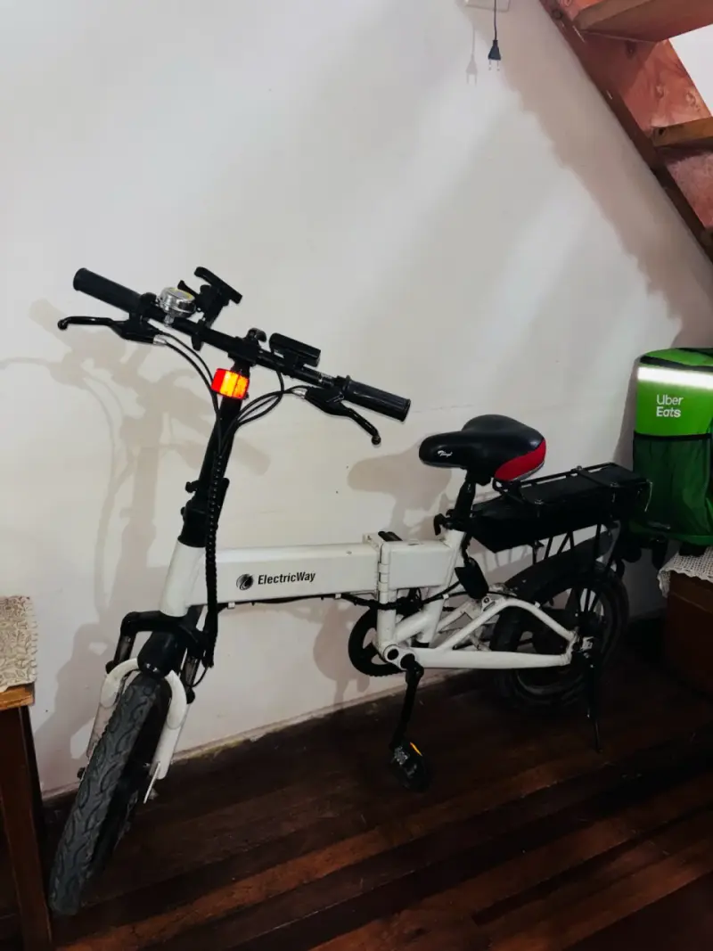 Bicicleta eléctrica plegable ElectricWay blanca - 1