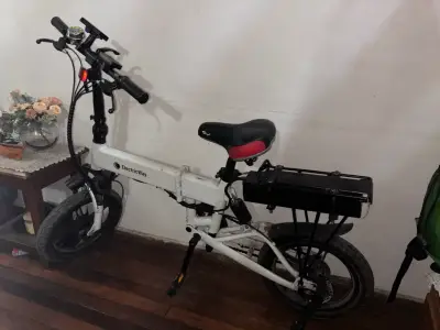 Bicicleta eléctrica plegable ElectricWay blanca - miniatura 4