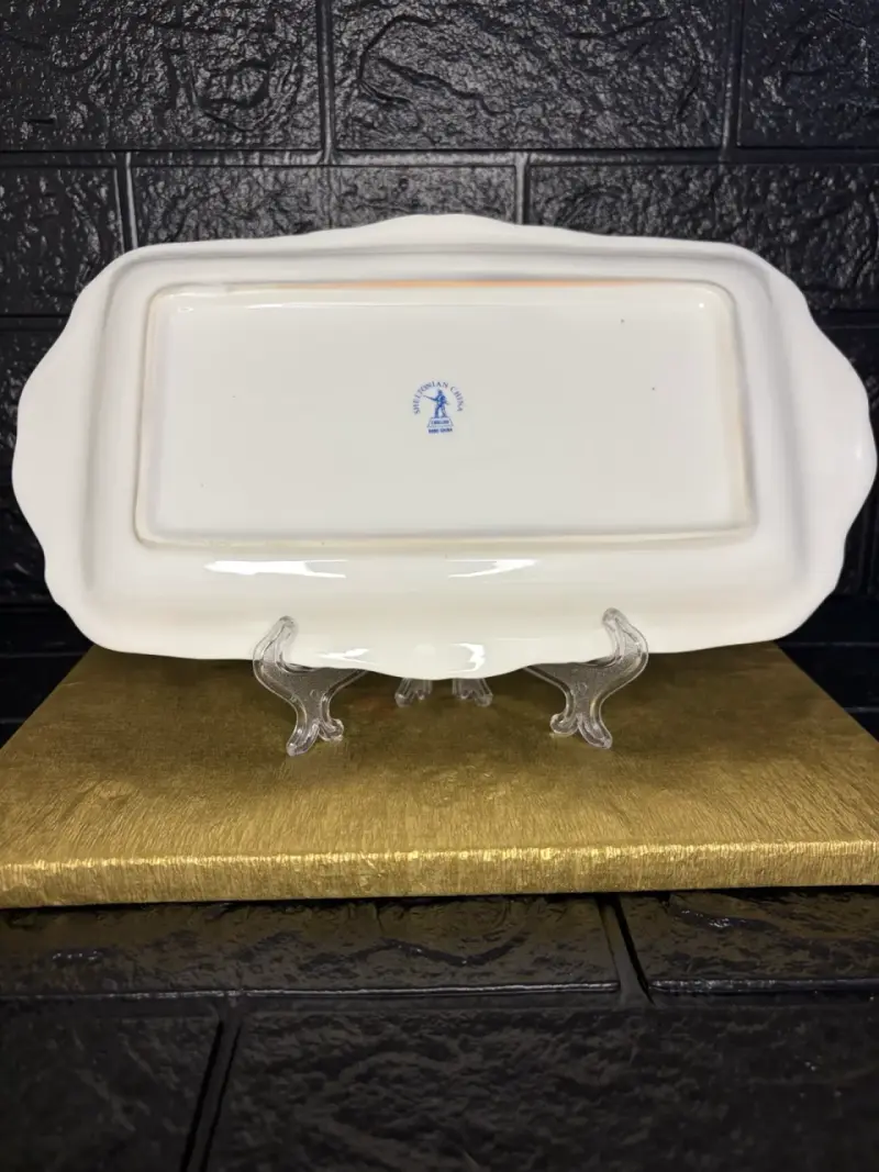 Bandeja de porcelana con diseño de cartas - 4