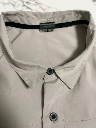 Camisa beige de manga corta Latitude - miniatura 2