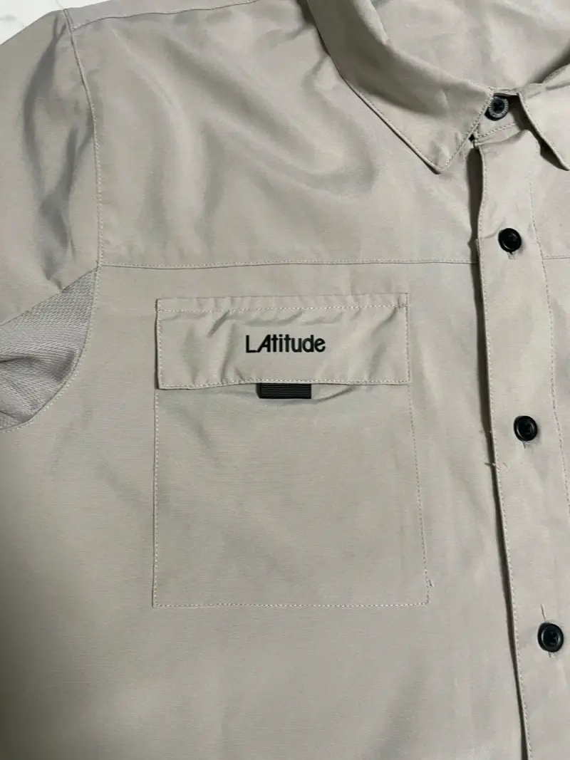 Camisa beige de manga corta Latitude - 3