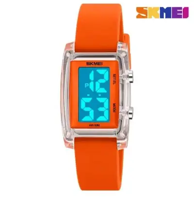 Reloj digital Skmei resistente al agua naranja - miniatura 1
