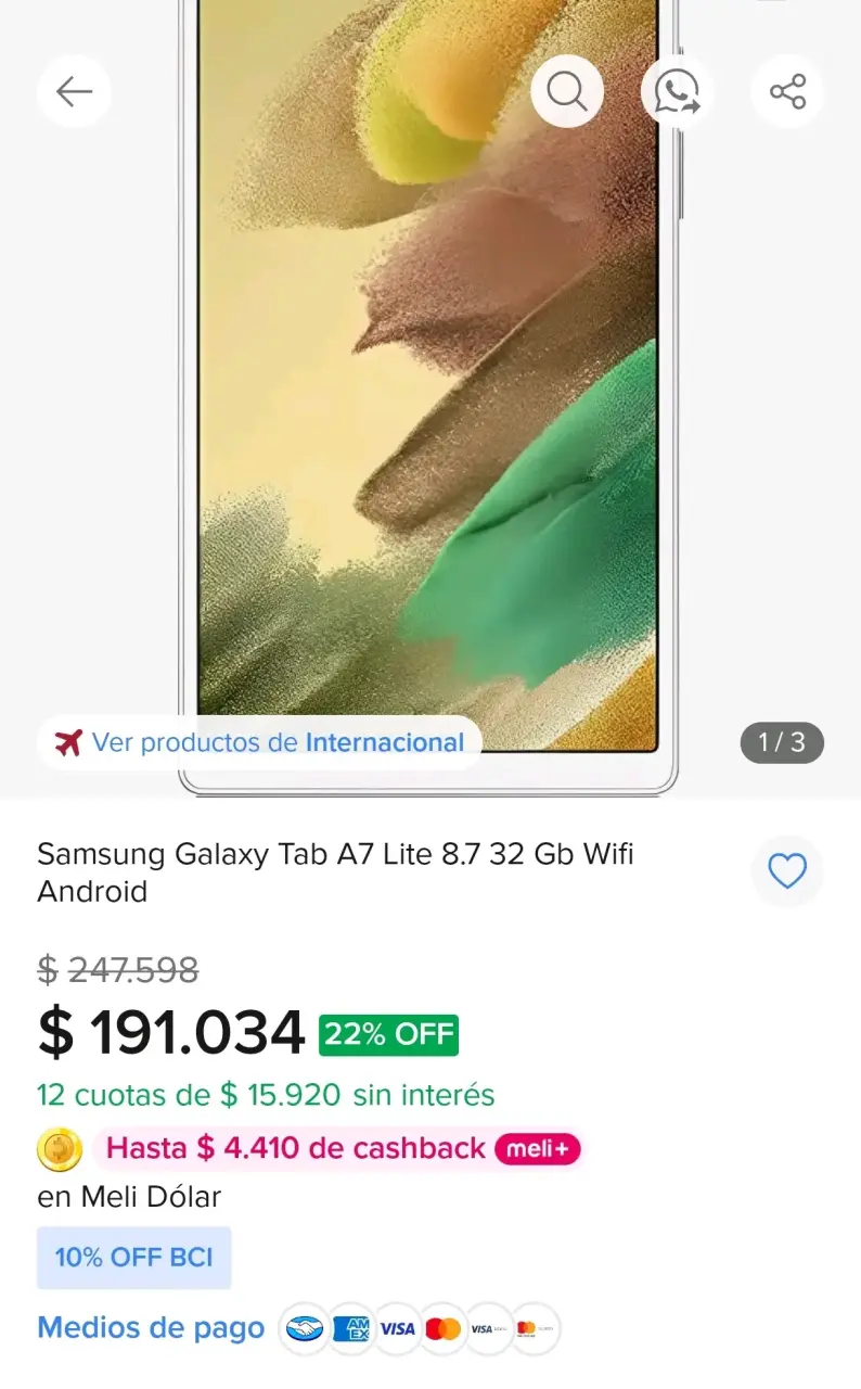 Tablet Samsung Galaxy Tab A7 Lite 8.7 pulgadas 32G - 2
