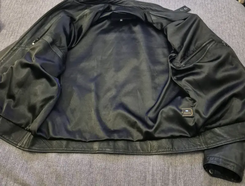 Chaqueta Motocuero M negra para hombre - 4