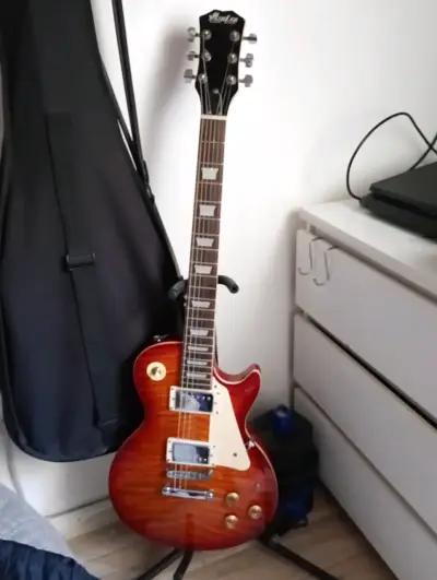 Guitarra eléctrica Azalea estilo Les Paul ro - miniatura 1