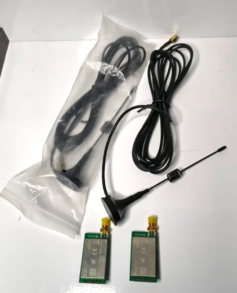 2uds Lora 433mhz Ebyte E32-433t30d + Antenas 5dbi - 1