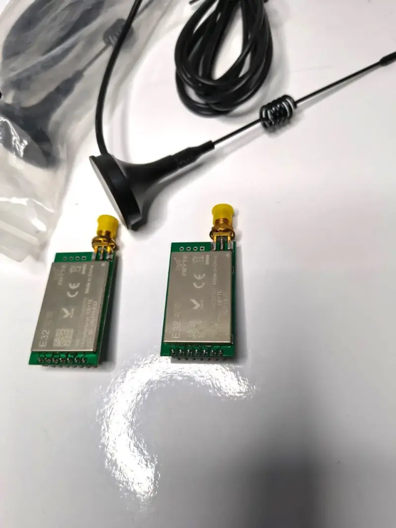 2uds Lora 433mhz Ebyte E32-433t30d + Antenas 5dbi - 2