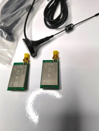 2uds Lora 433mhz Ebyte E32-433t30d + Antenas 5dbi - miniatura 2