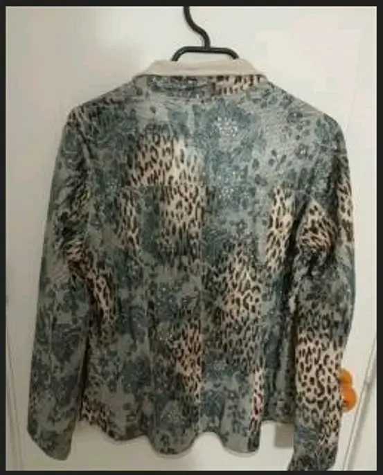 Chaqueta reversible cuero con estampado animal pr - 5