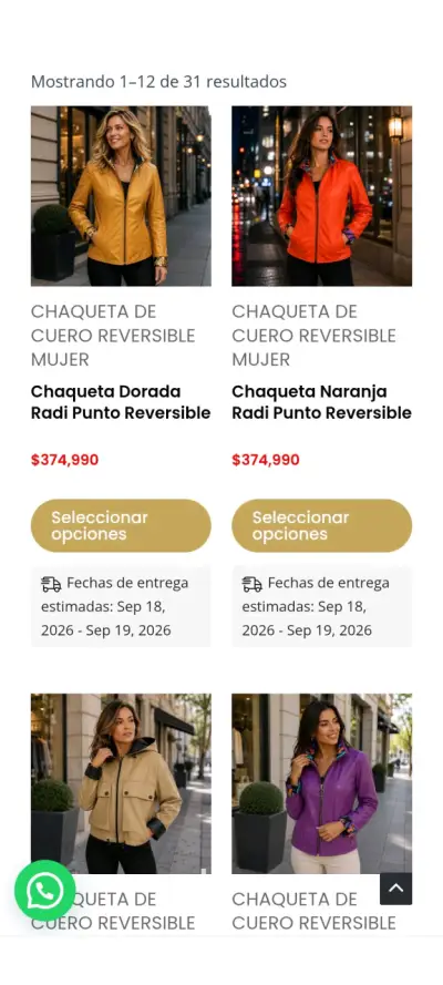 Chaqueta reversible cuero con estampado animal pr - miniatura 6