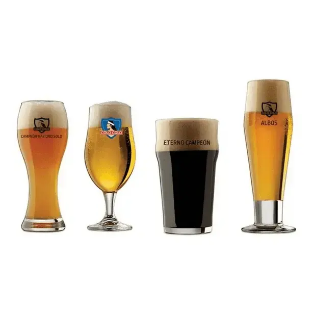 Set de 4 vasos schoperos Colo-Colo edición premium - 2