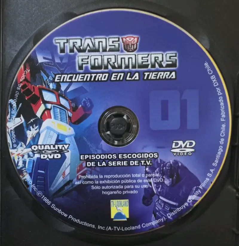 Colección Completa de DVDs Transformers en Español - 2