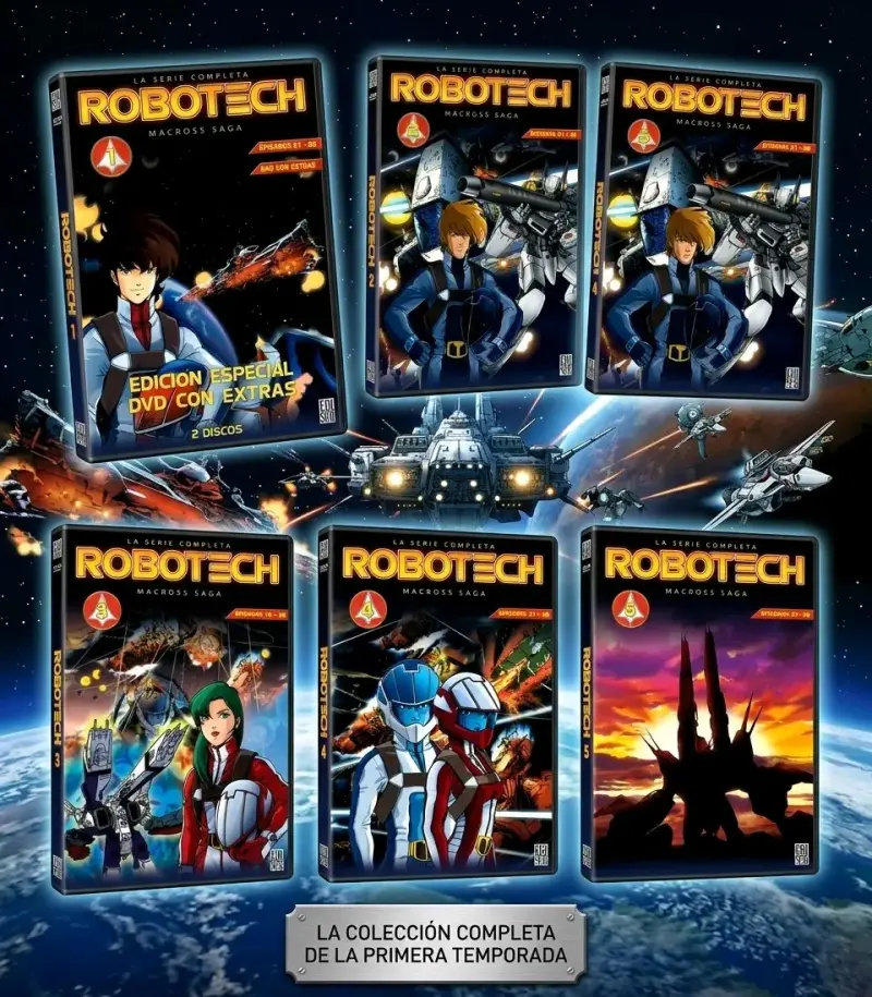 COLECCIÓN COMPLETA ROBOTECH DVD ORIGINALES - 2