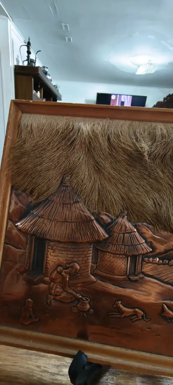 Cuadro Decorativo Tallado en Madera con Relieve - 3