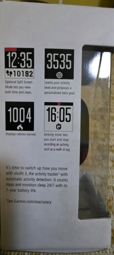 Reloj inteligente Garmin Vivofit 3 resistente - miniatura 2