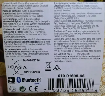 Reloj inteligente Garmin Vivofit 3 resistente - miniatura 3