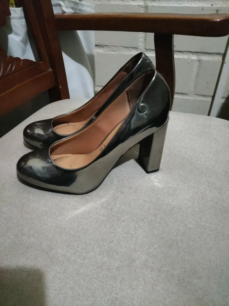 Zapatos de Tacón Plateados Vizzano Elegantes - 2
