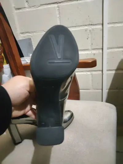 Zapatos de Tacón Plateados Vizzano Elegantes - miniatura 3