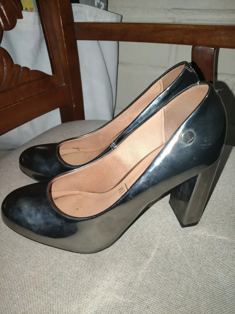 Zapatos de Tacón Plateados Vizzano Elegantes - 5