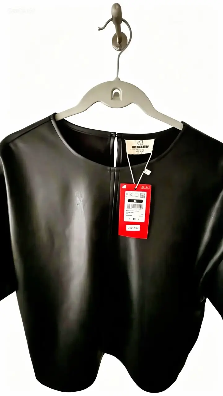 Polera americanino ecocuero nueva con etiqueta - 3