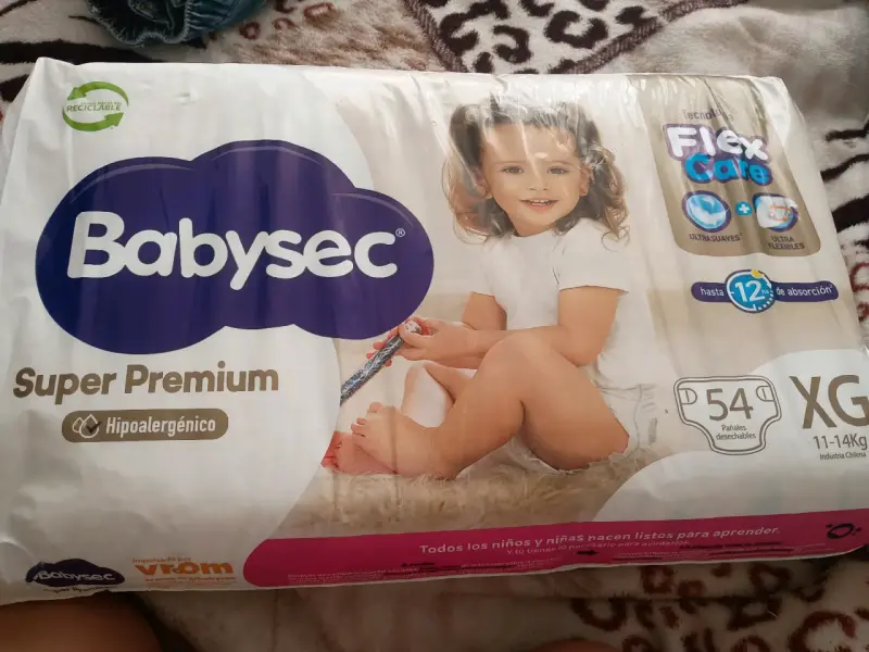 Pañales Babysec Super Premium XG 54 unidades - 2
